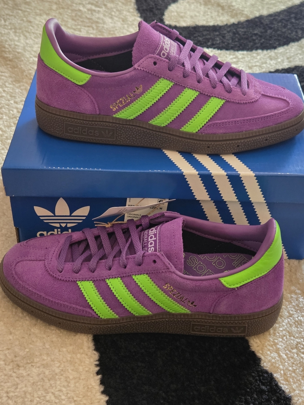 WOMEN'S ADIDAS HANDBALL SPEZIAL 'GREEN/VIOLET' SNEAKER